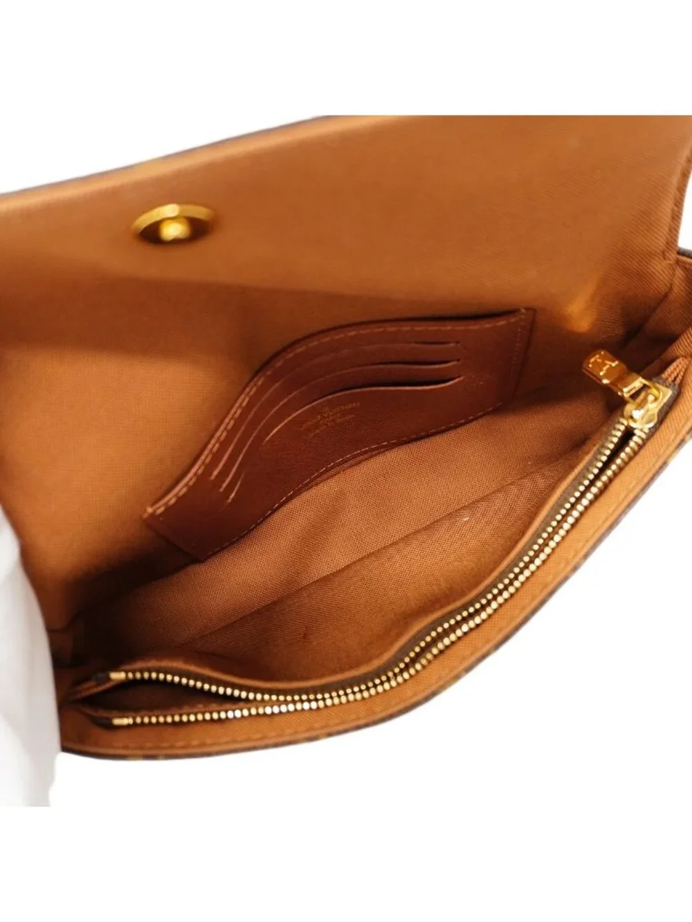 Louis Vuitton Shoulder Bag Monogram Wallet on Chain Ivy Brown